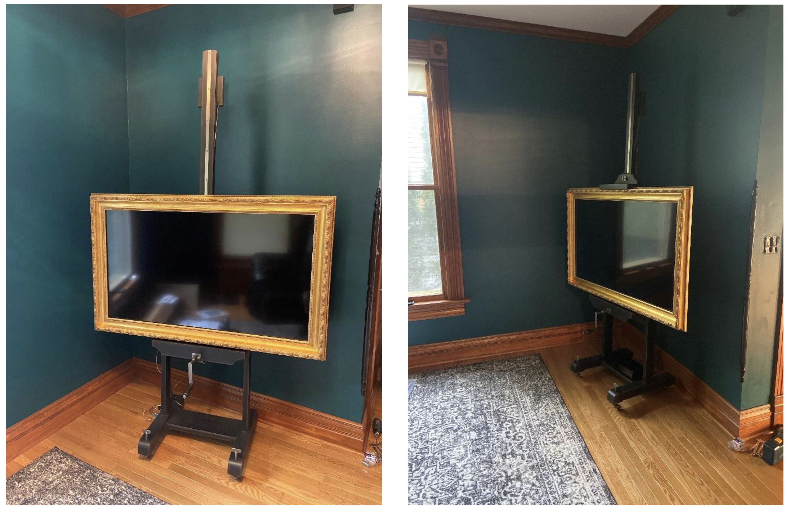 Restoration Hardware Tv Easel With Samsung The Frame