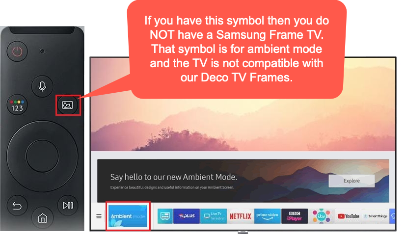 Locating Model Number of Samsung Frame TV